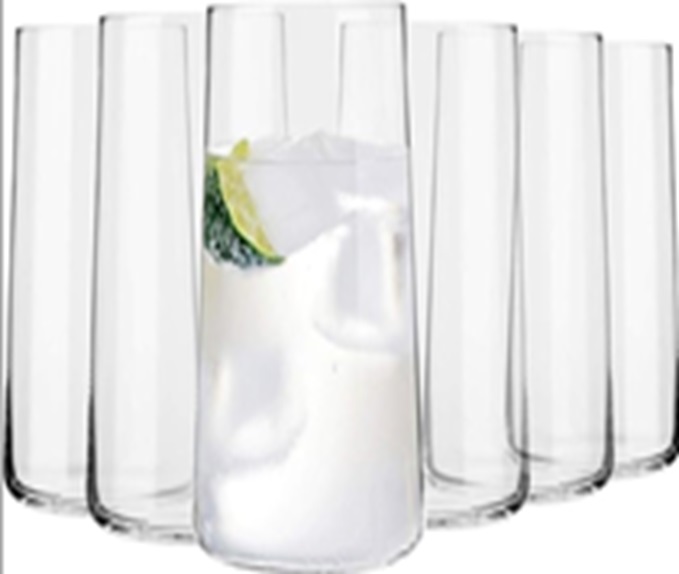 Lot de 6 verres à eau KROSNO